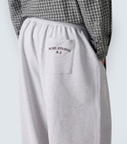 Acne Studios Logo cotton-blend fleece sweatpants