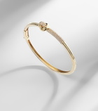 Stone and Strand 14kt gold bangle with diamond