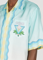 Casa Shell Wave Shirt in Blue