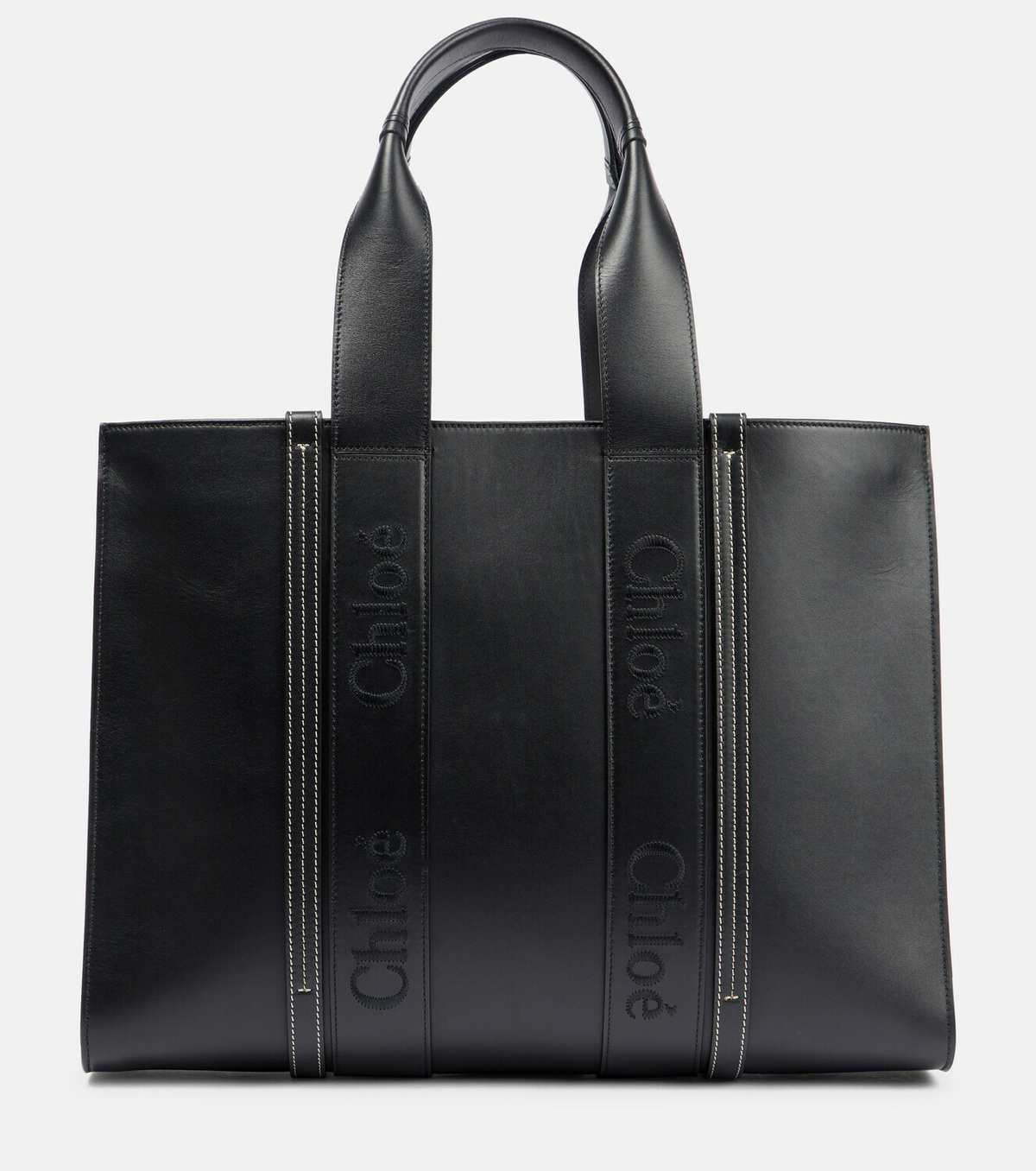 Chloe - Woody Large leather tote Chloe