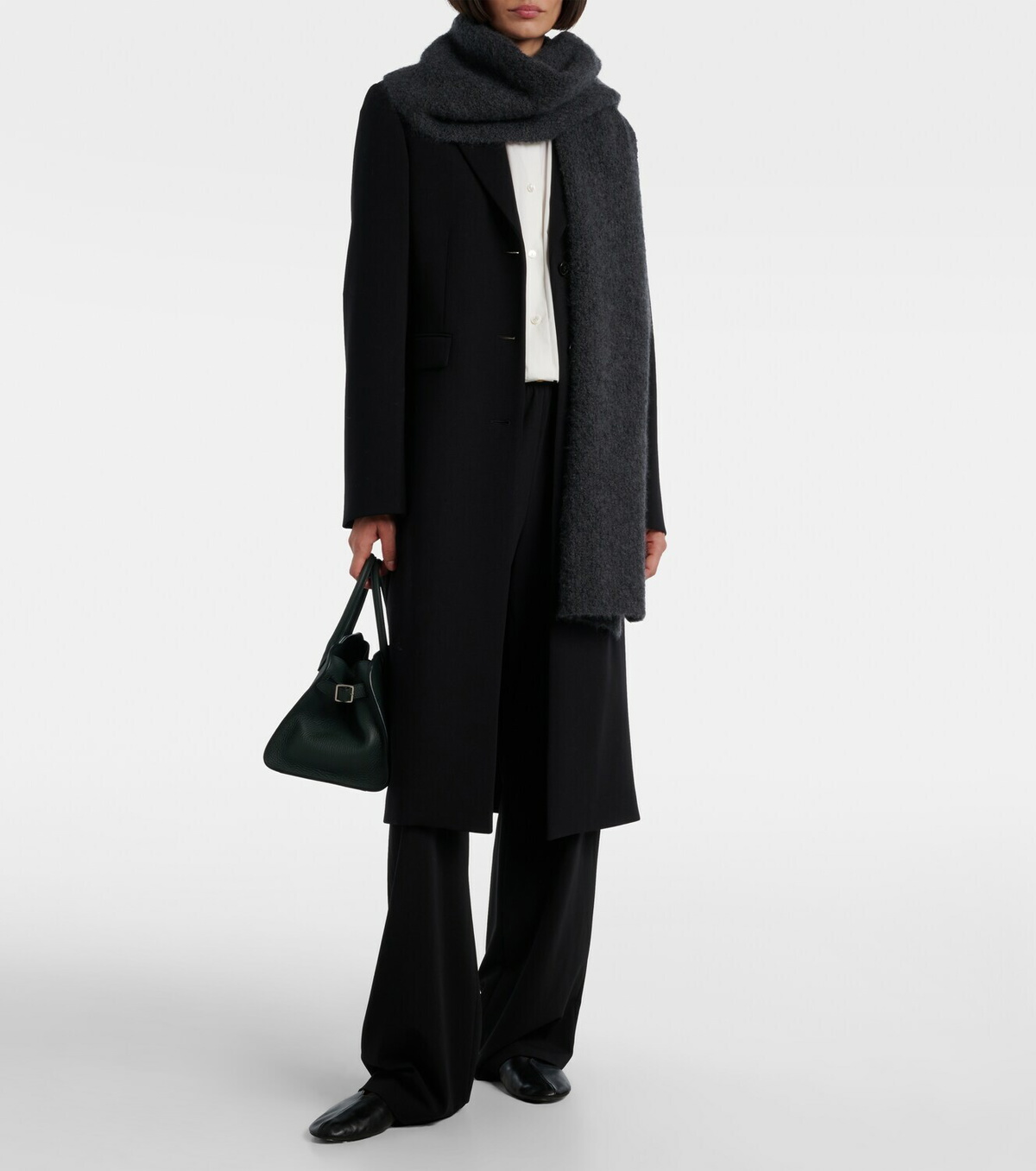 The Row Luthgard cashmere, alpaca, and silk scarf