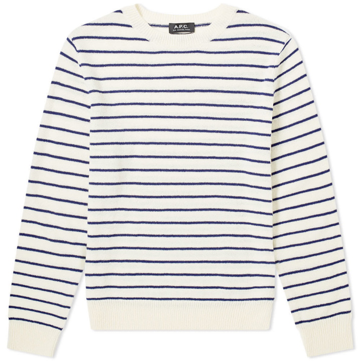 Photo: A.P.C. Striped Knit Crew Sweat