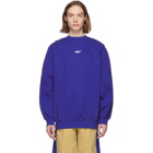 ADER error Blue Small Logo Sweatshirt