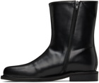 LE17SEPTEMBRE Black Leather Boots