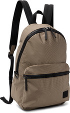Hugo Beige Logo Patch Backpack