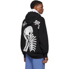 Palm Angels Black Thinking Skull Hoodie