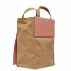 Acne Studios Baker Out Small Tote in Brown/Pink