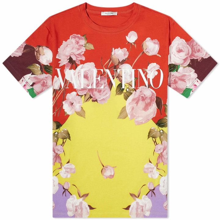 Photo: Valentino Floral Logo Tee