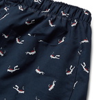 Derek Rose - Nelson Printed Cotton-Batiste Pyjama Shorts - Navy