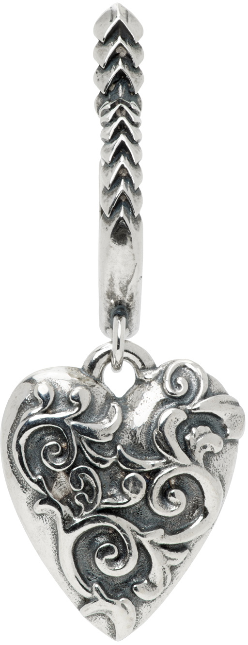 ピアス emanuele bicocchi SINGLE EARRING SACRED HEART (SCE1 SILVER) c44633750776013236903358c60723