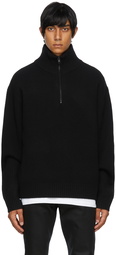 Frame Black 'The Essential' Half-Zip Sweater