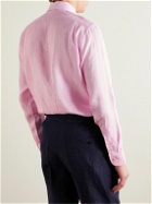 Favourbrook - Bridford Cutaway-Collar Linen Shirt - Pink
