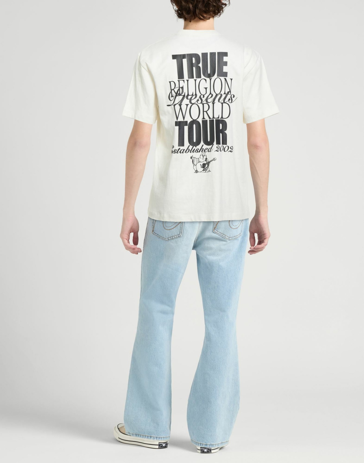 True Religion Mens T-shirt Ivory
