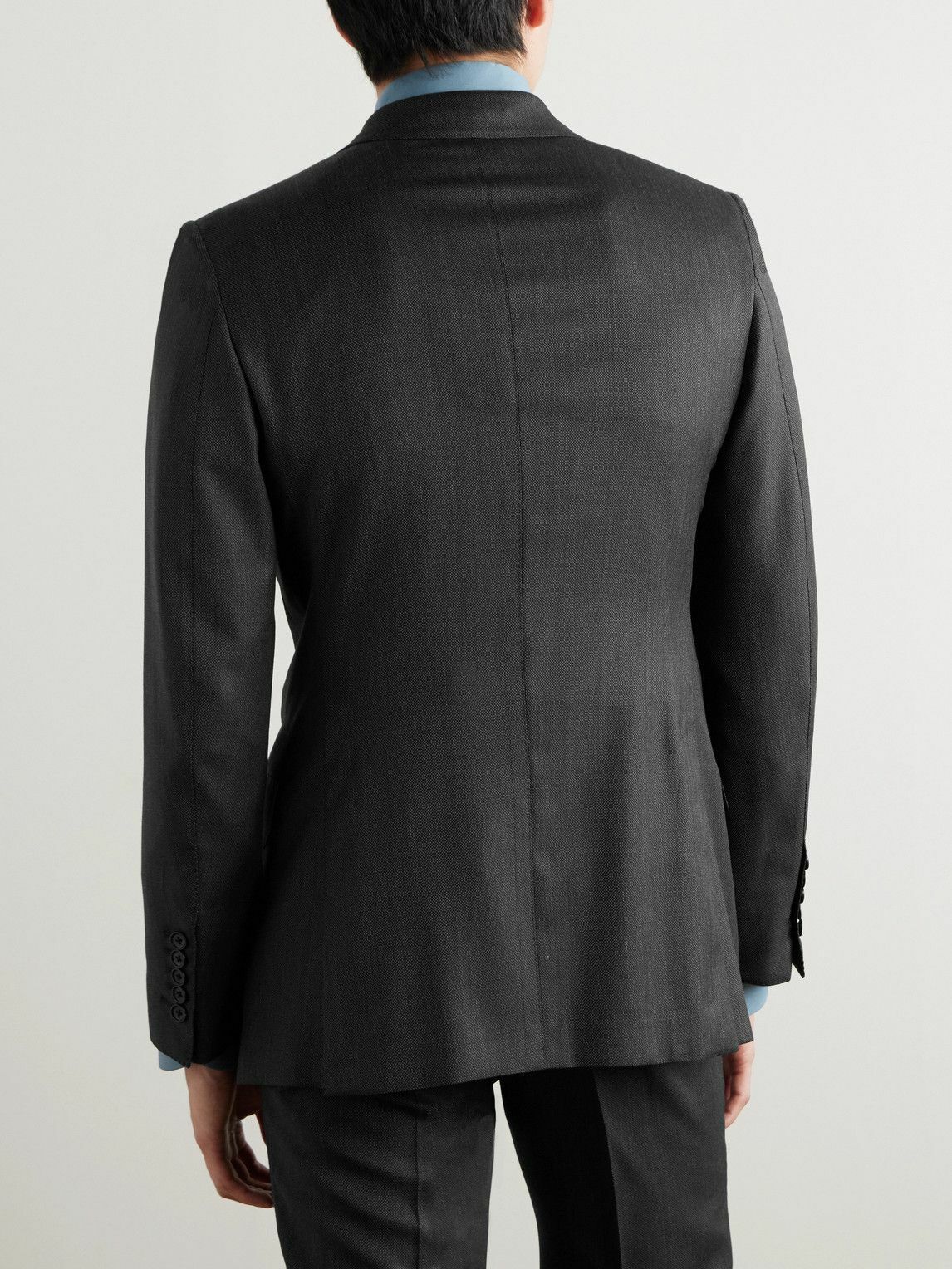 TOM FORD - O'Connor Birdseye Textured-Wool Suit Jacket - Gray TOM FORD