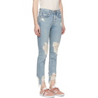 Grlfrnd Blue Karolina Deconstructed Jeans