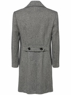 TOM FORD Mouliné Double Breast Twill Coat