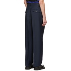 Lanvin Navy High-Waisted Trousers