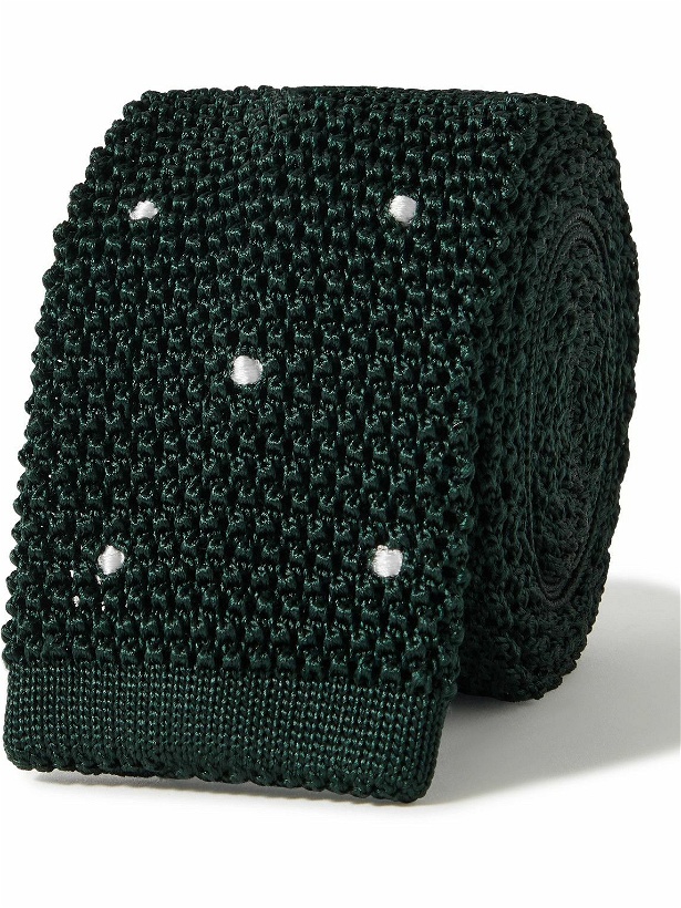 Photo: Sid Mashburn - 5.5cm Polka-Dot Knitted Silk Tie