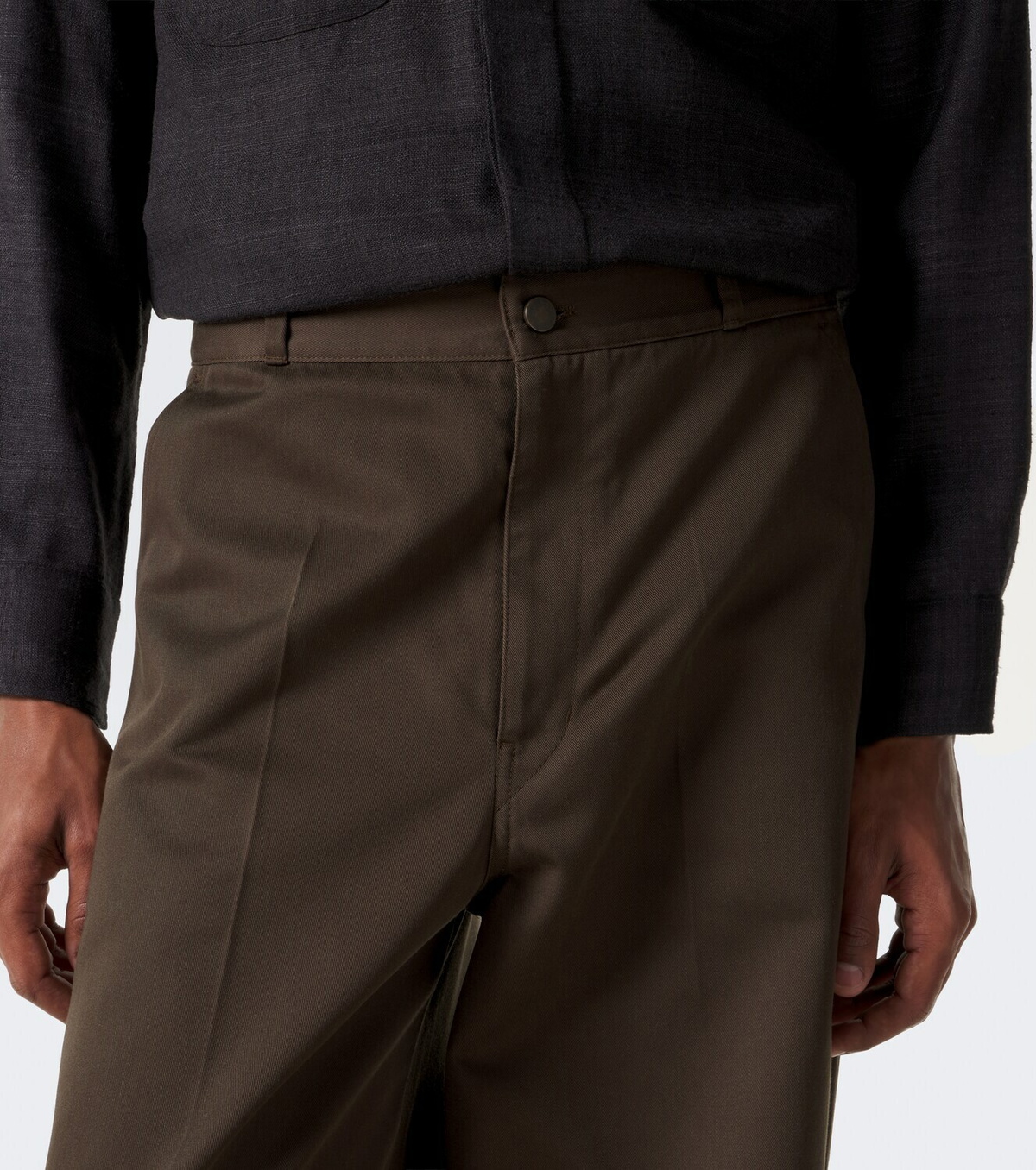 Lemaire Twill barrel-leg pants