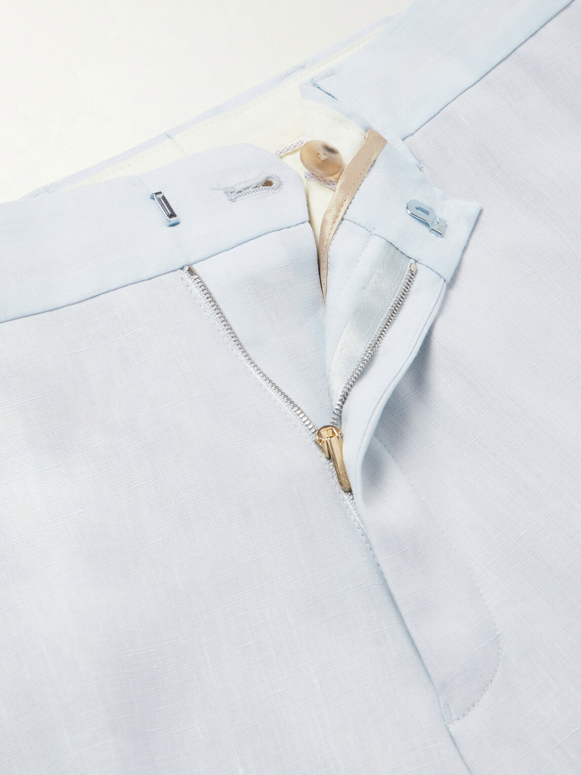 Paul Smith - Straight-Leg Linen Suit Trousers - Blue