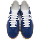 Lanvin Navy and White Canvas Glen Sneakers