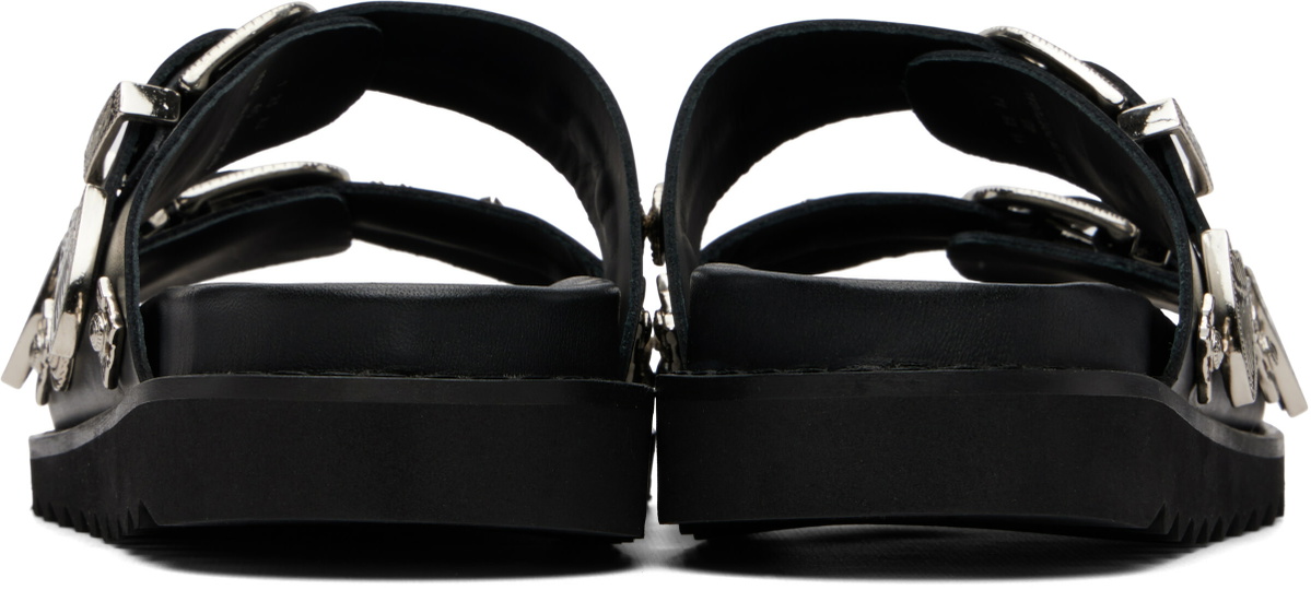 Toga Virilis Black Buckle Sandals