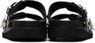 Toga Virilis Black Buckle Sandals
