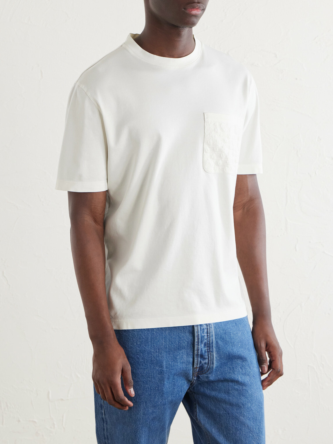 Canali - Plain Cotton-Jersey T-Shirt - Neutrals