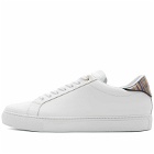 Paul Smith Men's Beck Stripe Heel Tab Sneakers in White