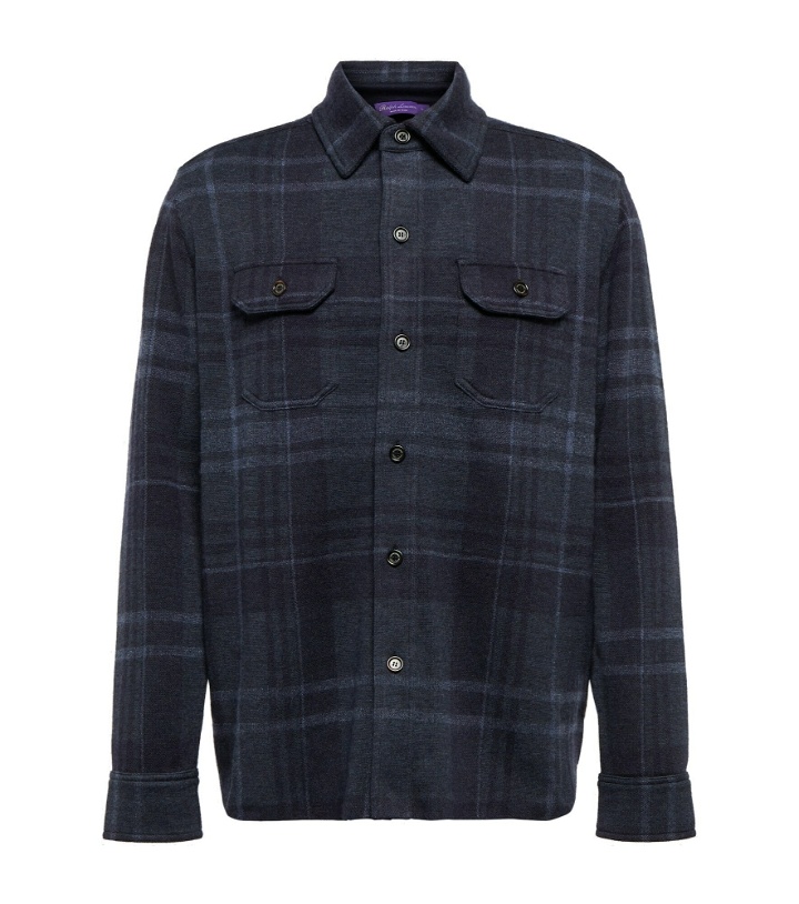 Photo: Ralph Lauren Purple Label - Checked cashmere and wool jacket