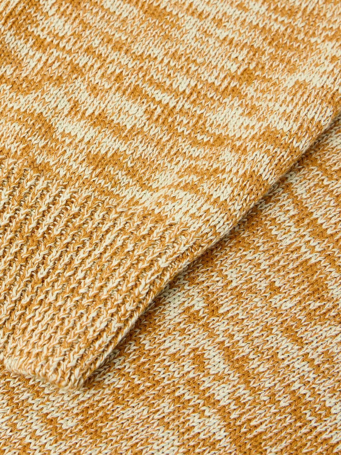Federico Curradi - Linen and Cotton-Blend Sweater - Orange