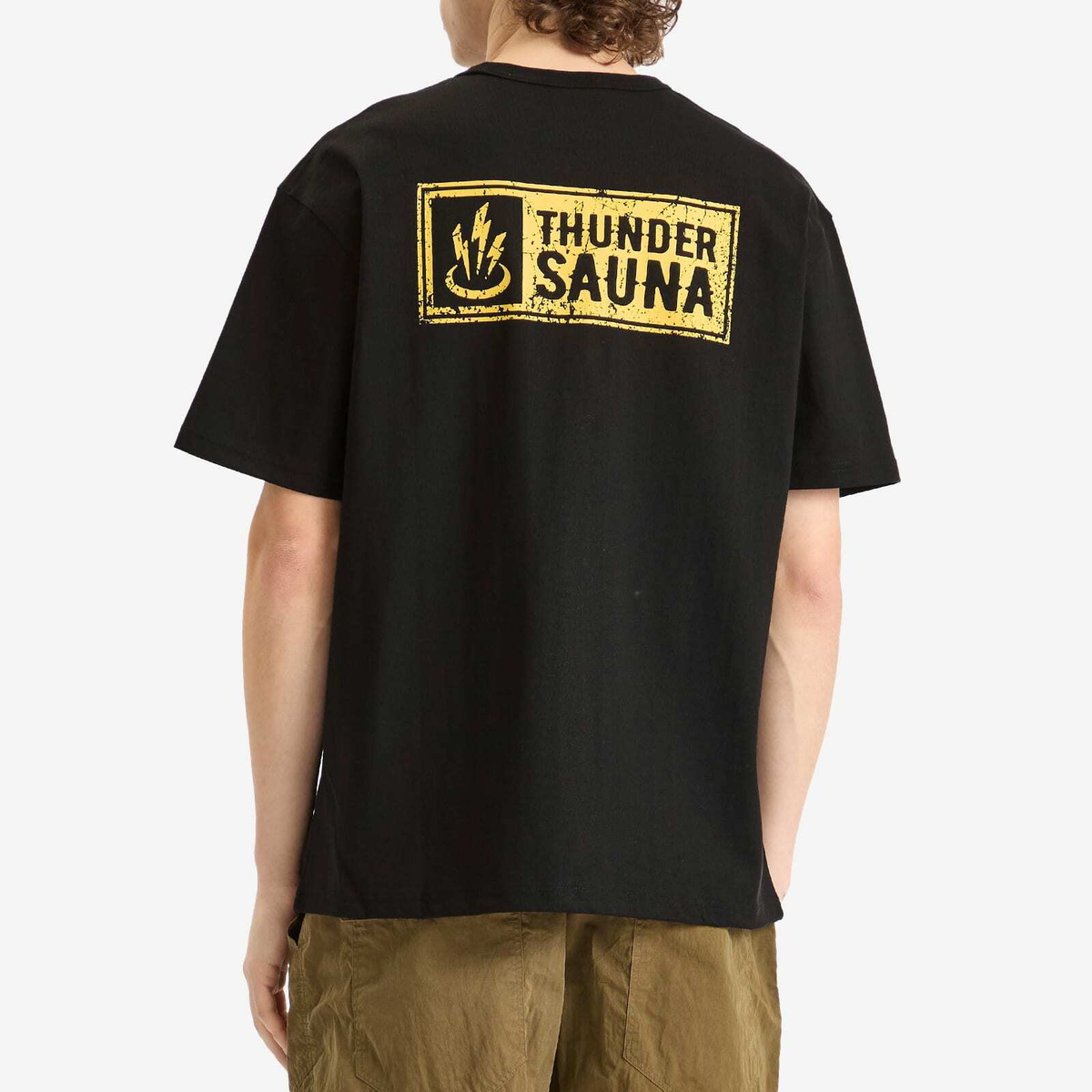 FrizmWORKS Men's Thunder Sauna Signboard T-Shirt in Black
