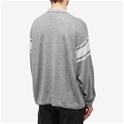 Bode Men's Cycling Polo Shirt in Grey
