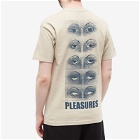Pleasures Men's Contacts T-Shirt in Sand