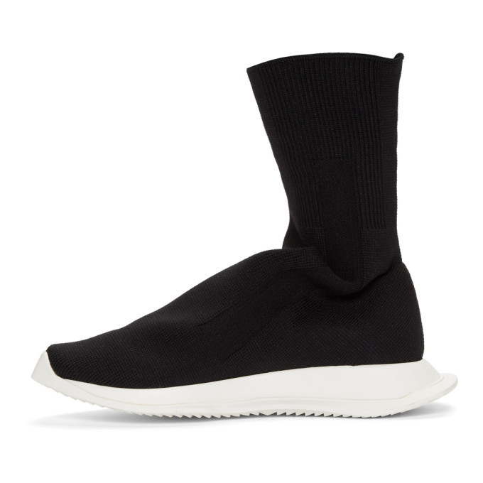 Rick Owens Drkshdw Black Low Runner Stretch Sock Sneakers Rick