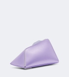 The Attico 8:30PM Small satin clutch