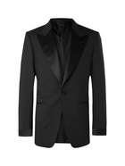 TOM FORD - Black Shelton Slim-Fit Satin-Trimmed Wool Tuxedo Jacket - Black