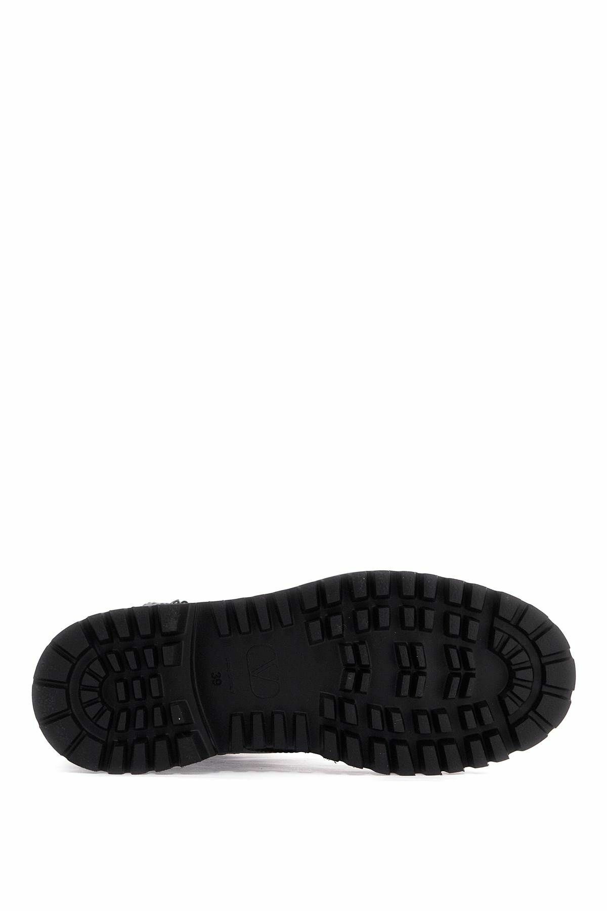 VALENTINO GARAVANI 'leather and canvas iconographer an Black
