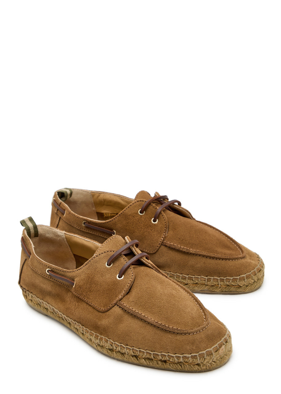 Castañer Nemo T Suede Espadrille Loafers Beige