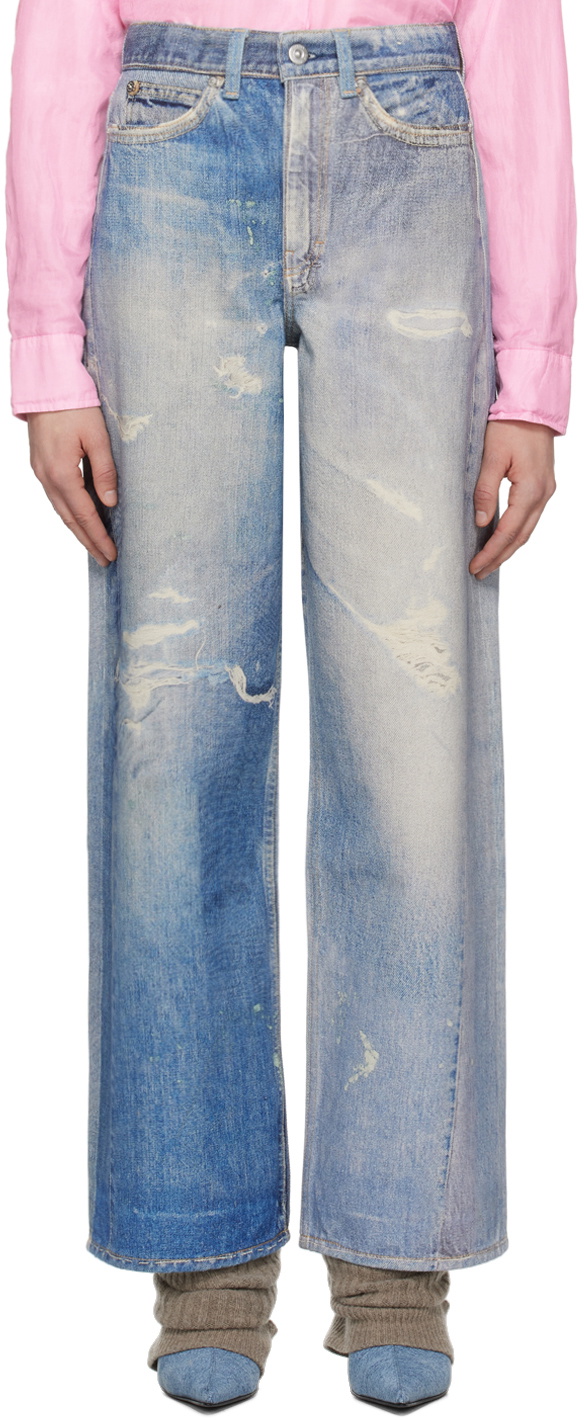 OUR LEGACY WESTERN BLUE TRADE DENIM TROUSER