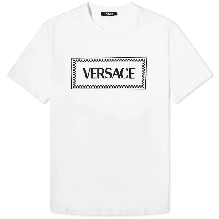 Photo: Versace Men's Tiles Embroidered T-Shirt in White