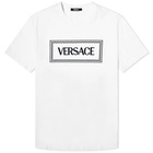 Versace Men's Tiles Embroidered T-Shirt in White