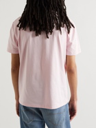 Alexander McQueen - Webbing-Trimmed Cotton-Jersey T-shirt - Pink