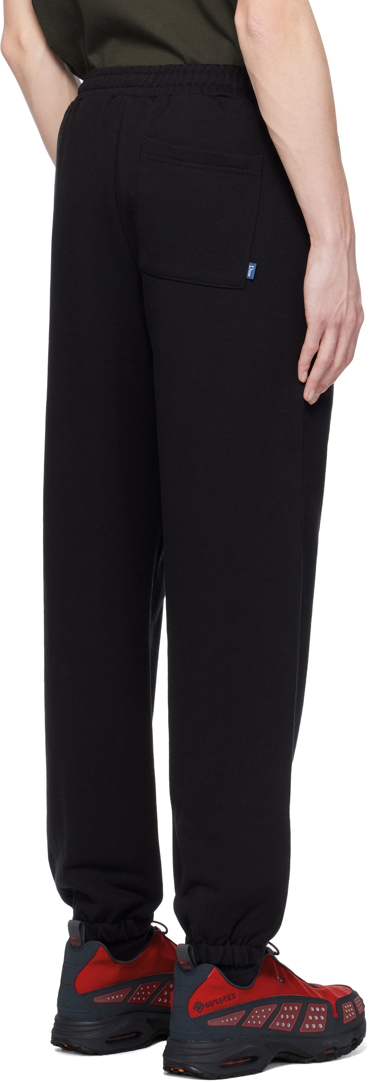 Dime Black Classic Small Logo Sweatpants