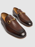 GUCCI Jordaan Horsebit Leather Loafers