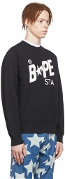 BAPE Black Cotton Sweatshirt