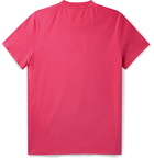 Moncler - Maglia Logo-Embroidered Cotton-Jersey T-Shirt - Pink