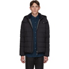 Ermenegildo Zegna Navy Down Hooded Puffer Jacket