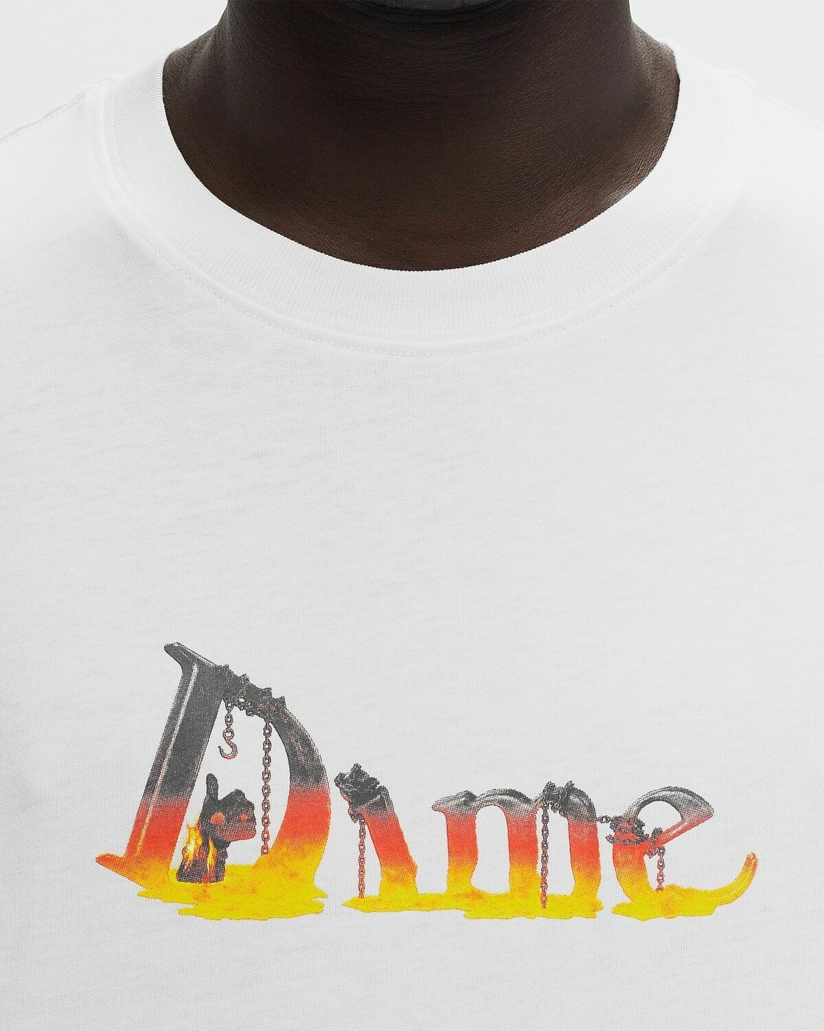 Dime MTL Classic Skynet T-Shirt White Mens Shortsleefe
