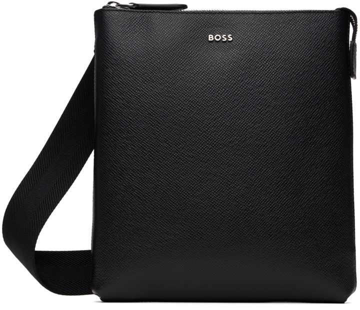 Photo: BOSS Black Structured Leather Pouch